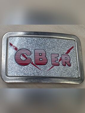 CBet RADIO Trucker Glittery Design Belt Buckle